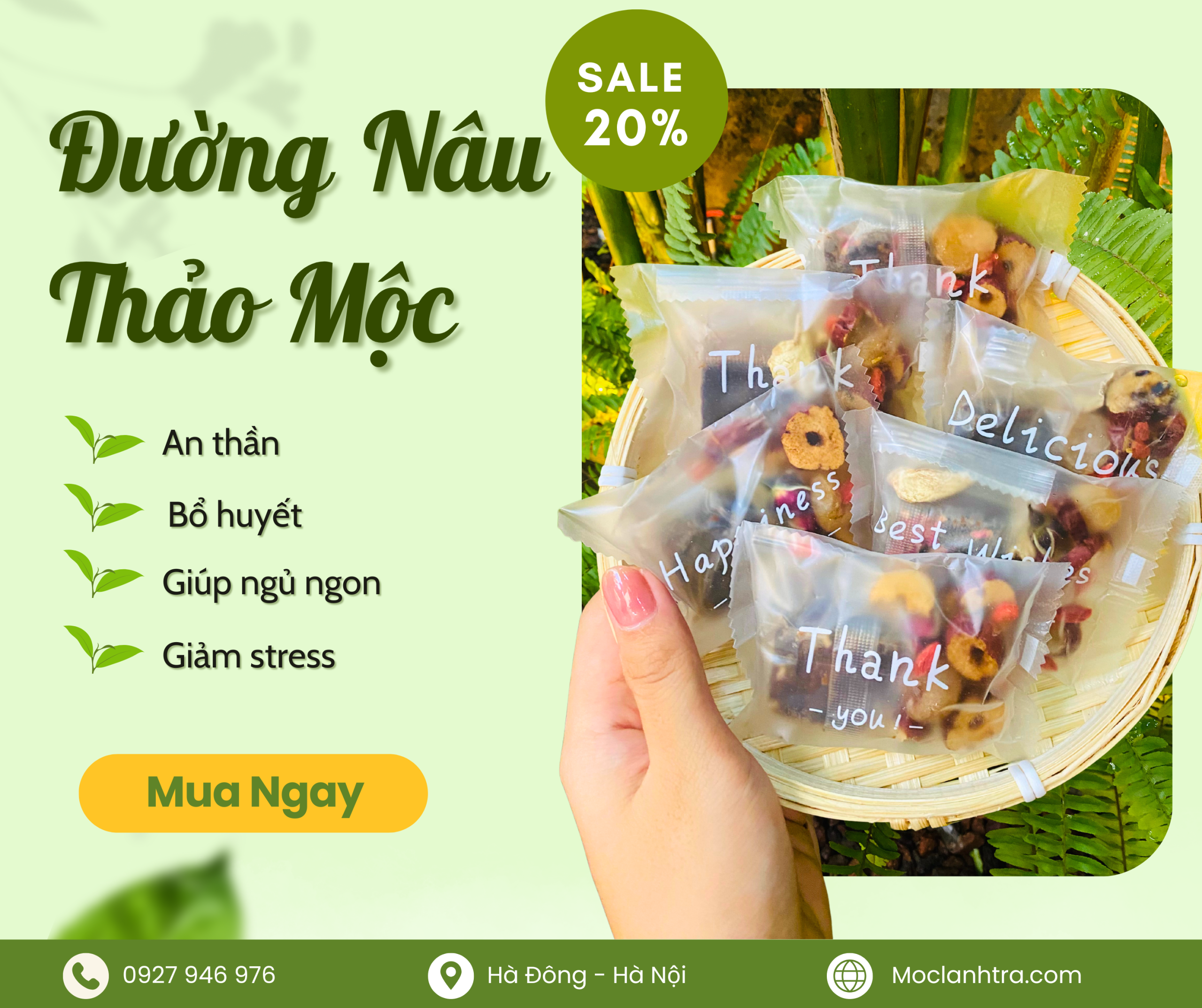 Đường nâu thảo mộc
