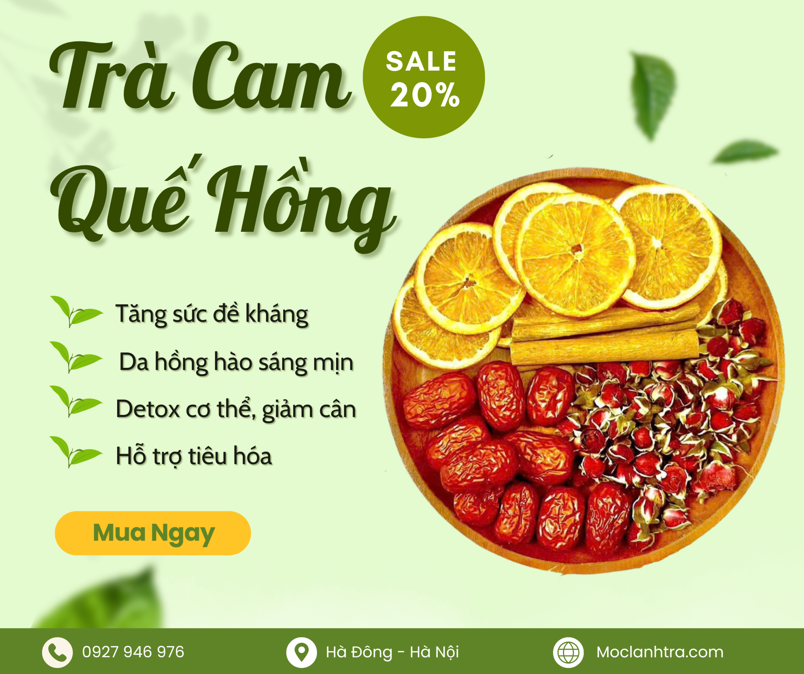 Trà cam quế hồng