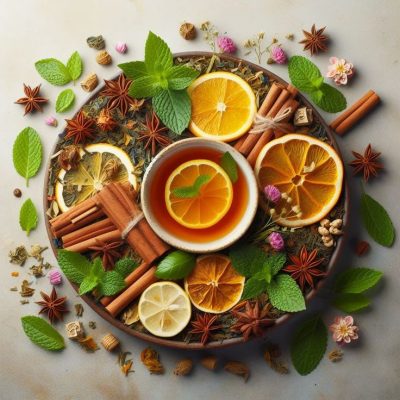 Trà cam quế-Mộc lành